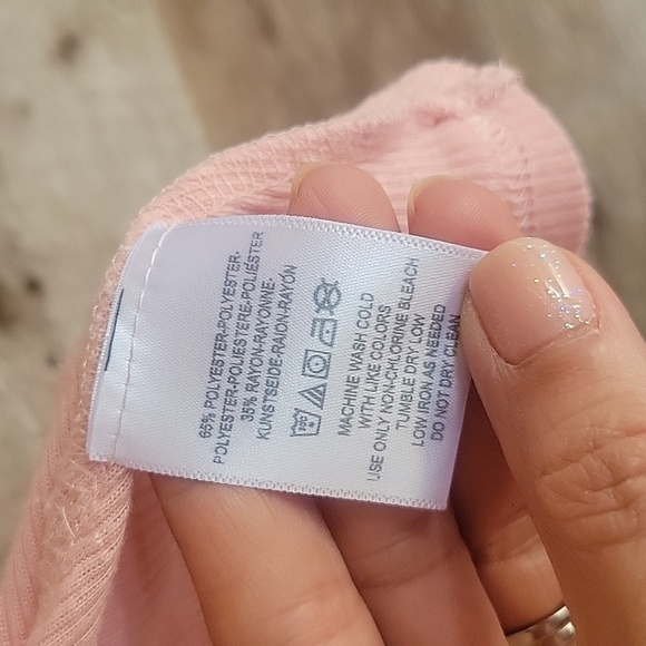 Free People Light Pink Ribbed Swing Tank Size Small - Picture 4 of 5